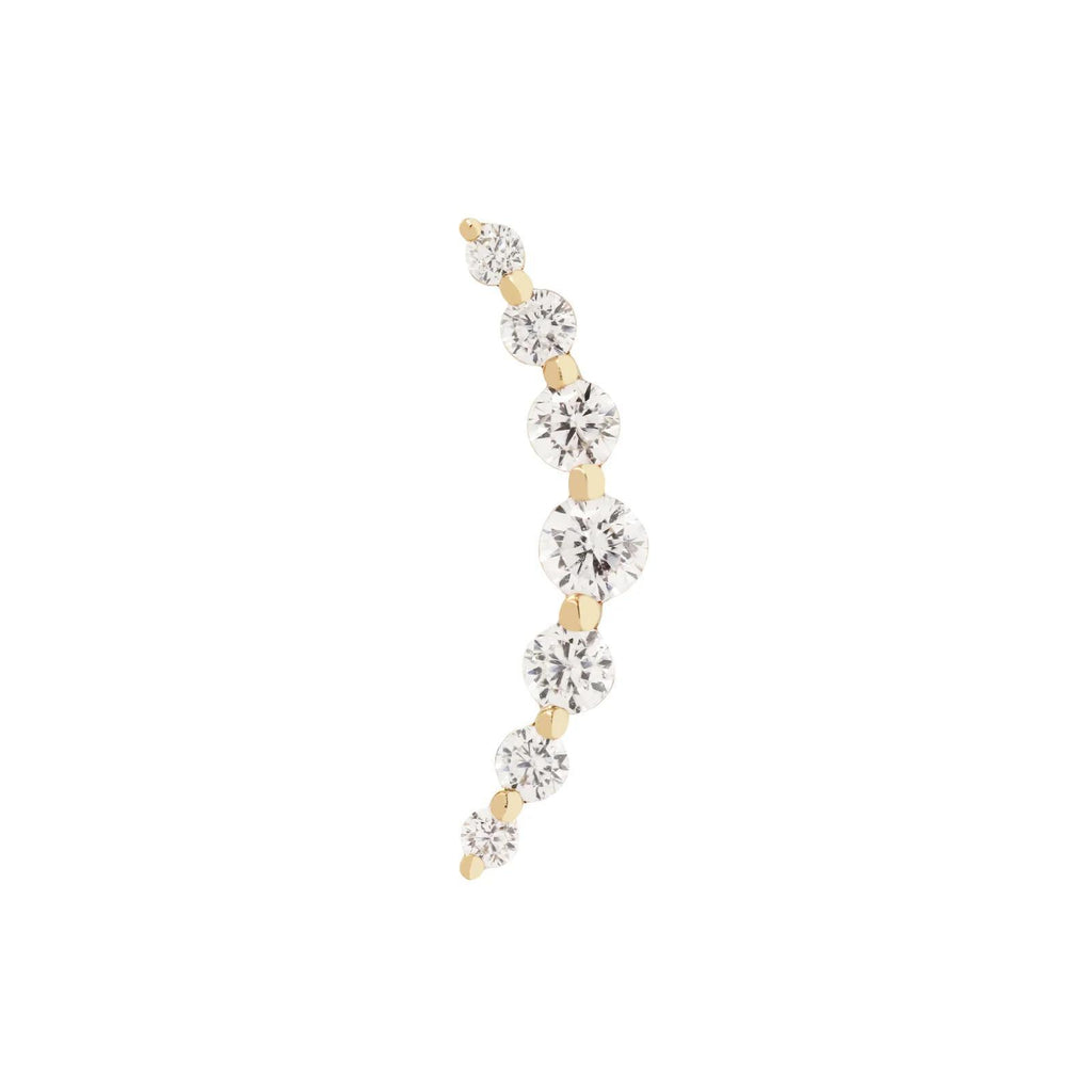 Buddha | 14k gold | Everlasting | Clear CZ