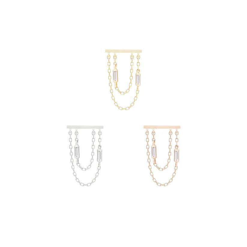 Buddha | 14k Gold | Attention Everyone Threadless End | Cubic Zirconia