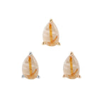 Buddha | 14k gold | Prong Pear | Rutilated Quartz