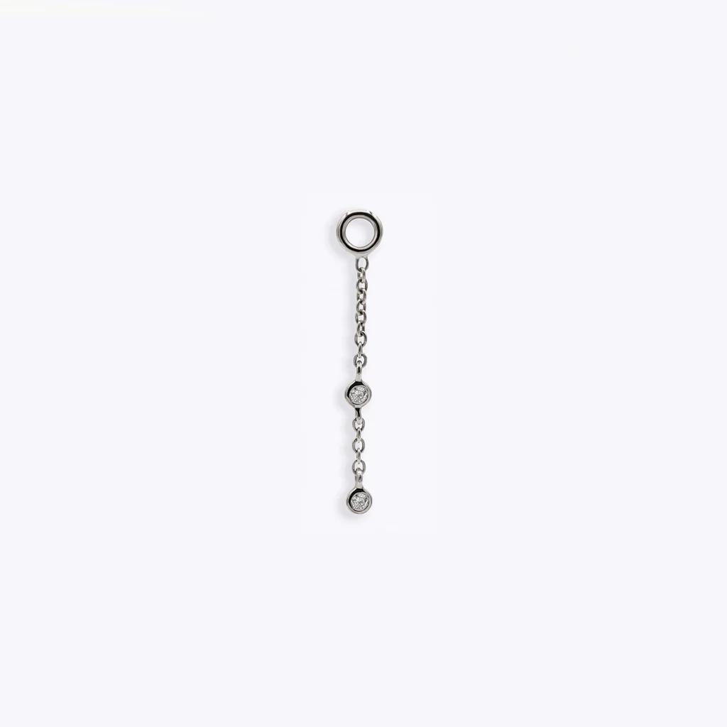 Tether | 14k gold | Gemmed Orbit Charm | Diamond