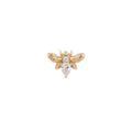 Buddha | 14k gold | Bee Chic | Clear CZ
