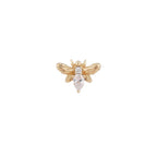 Buddha | 14k gold | Bee Chic | Clear CZ