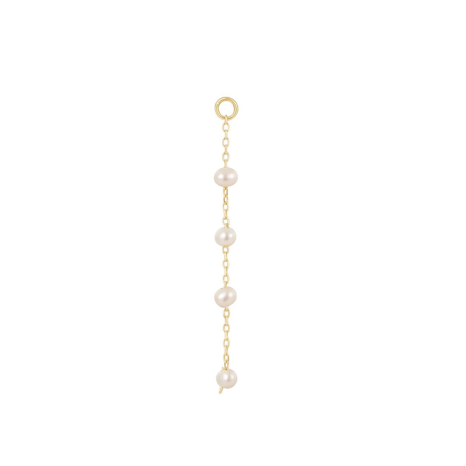 Buddha | 14k gold | 4 Bead Pearl Charm | Freshwater Pearl