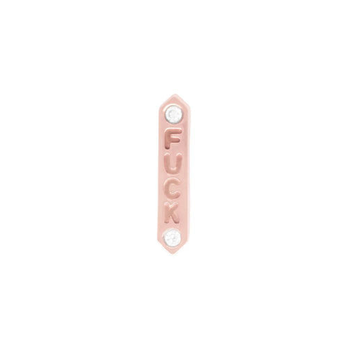 Buddha | 14k gold | "FUCK" | White Diamond