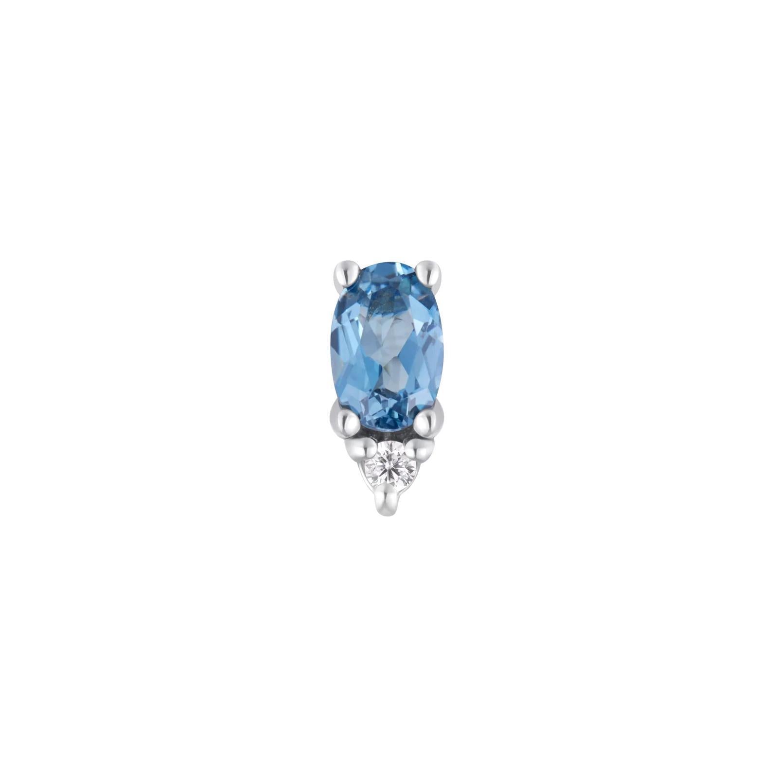 Buddha | 14k gold | Desden | London Blue Topaz + CZ