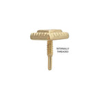 Invictus | 14k gold | Corrugated Triangle