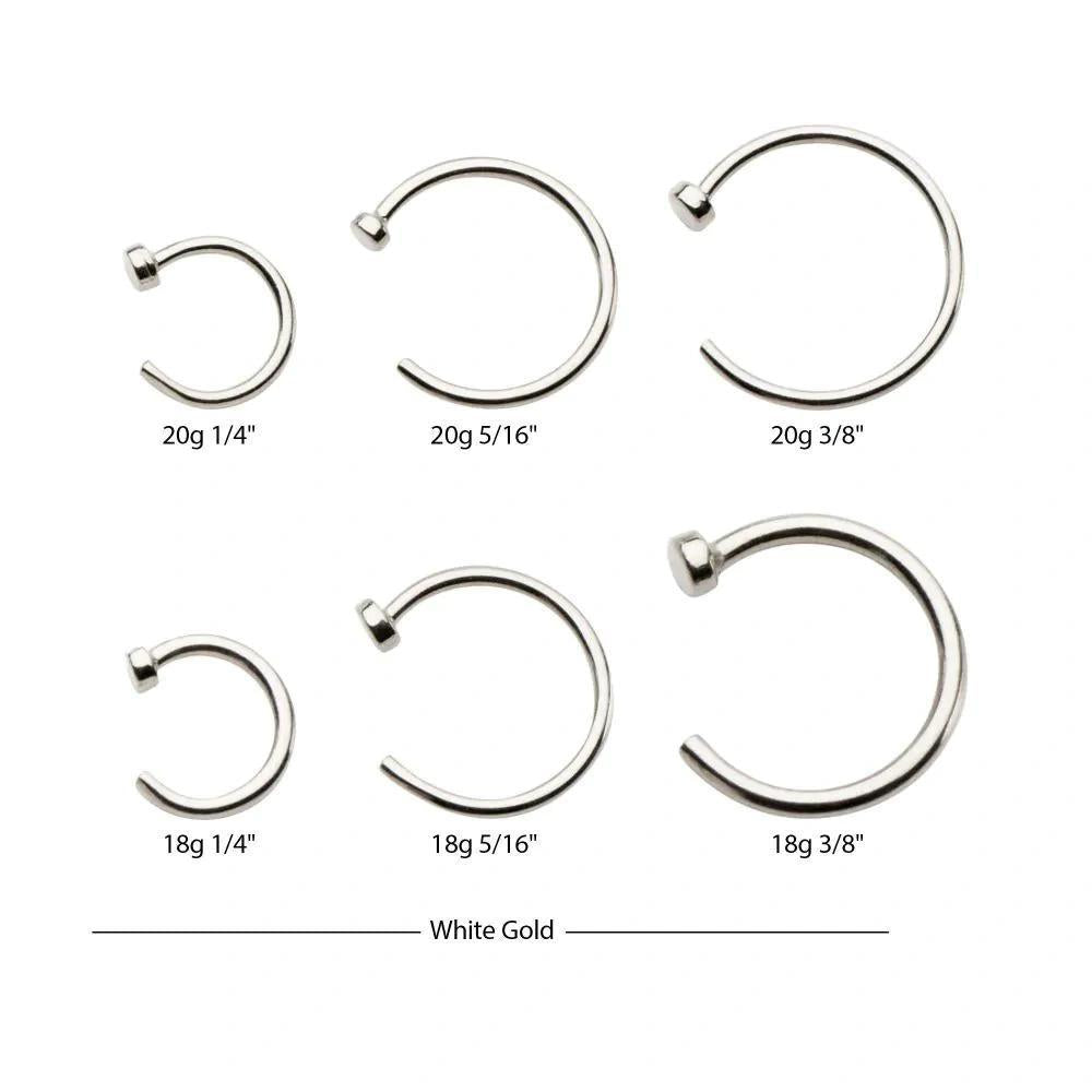 Invictus | 14k gold | 2mm Flat Back Nose Ring