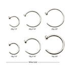 Invictus | 14k gold | 2mm Flat Back Nose Ring