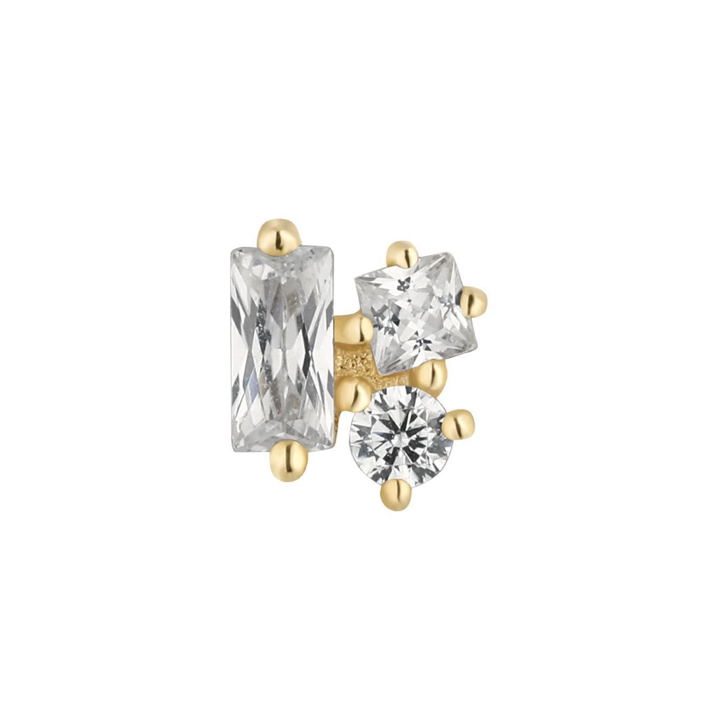 Buddha | 14k gold | Mood | Clear CZ
