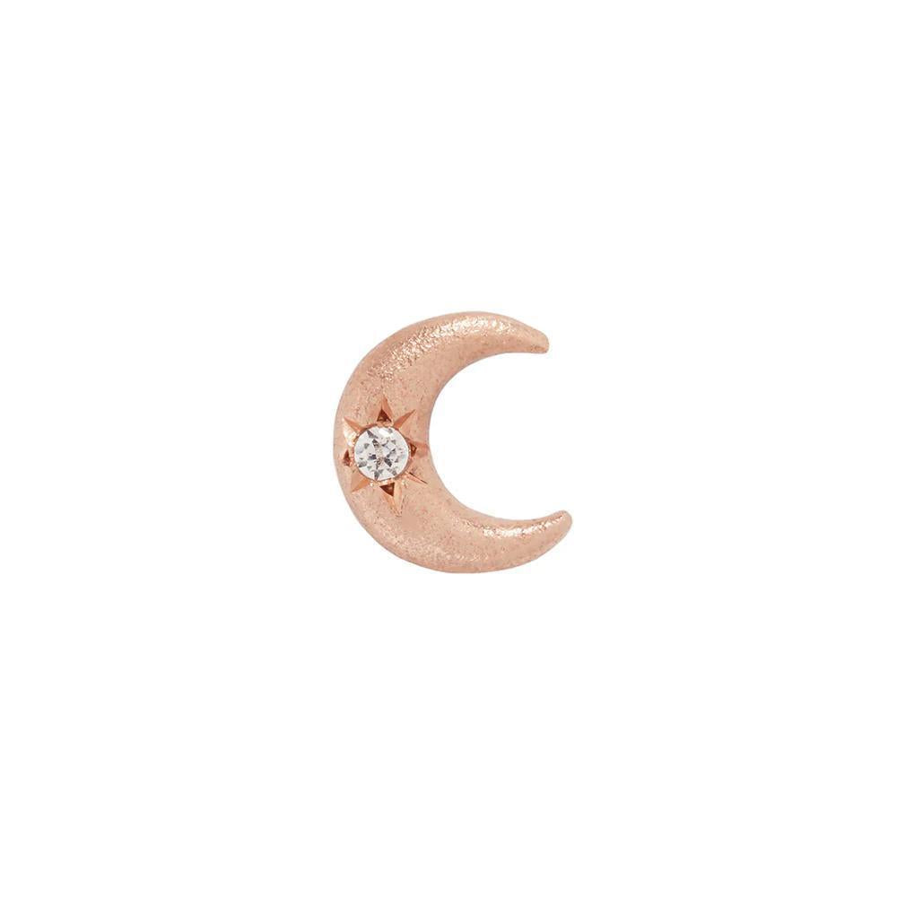 Buddha | 14k gold | Moonshine | Satin Finish | Swarovski Crystal CZ