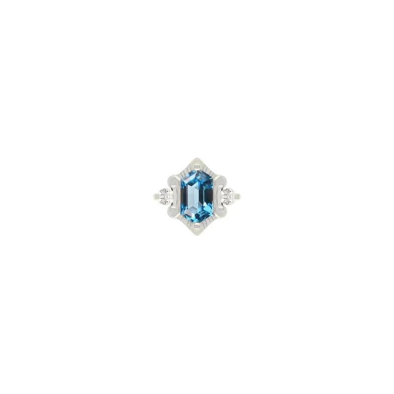 Buddha | 14k gold | Reyna | London Blue Topaz
