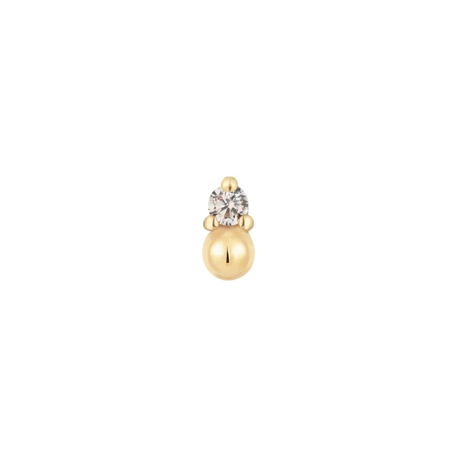 Buddha | 14k gold | Babe | Swarovski Crystal CZ