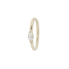 Buddha | 14k gold | Zuri Seam Ring | Swarovski Crystal CZ