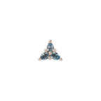 Buddha | 14k gold | 3 Little Pears | London Blue Topaz