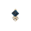 Buddha | 14k gold | Vivienne | London Blue Topaz + CZ