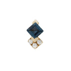 Buddha | 14k gold | Vivienne | London Blue Topaz + CZ