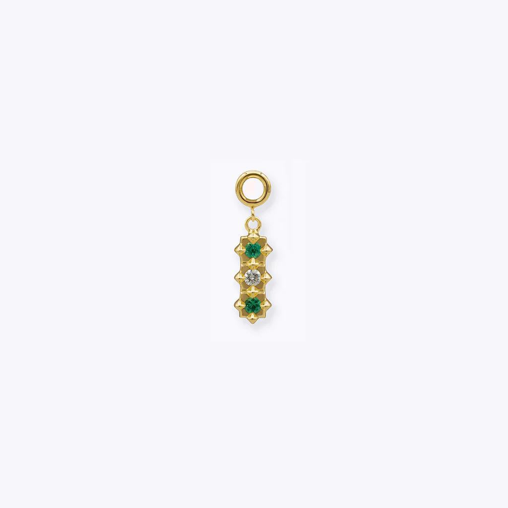 Tether | 14k gold | Stargazer Pendant | Emerald & Diamond
