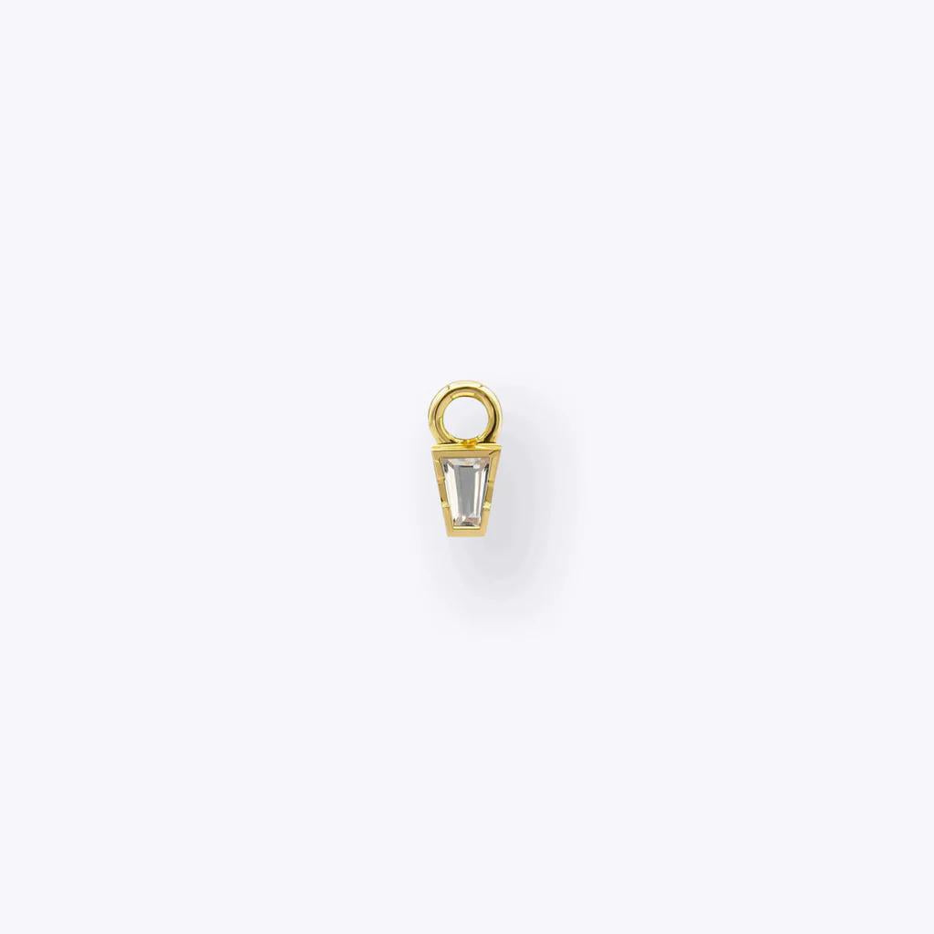 Tether | 14k gold | Linda Charm | White Topaz