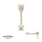 Invictus | 14k gold | Double Prong Set Lab-Grown Diamonds Dangle | Lab-Grown Diamond