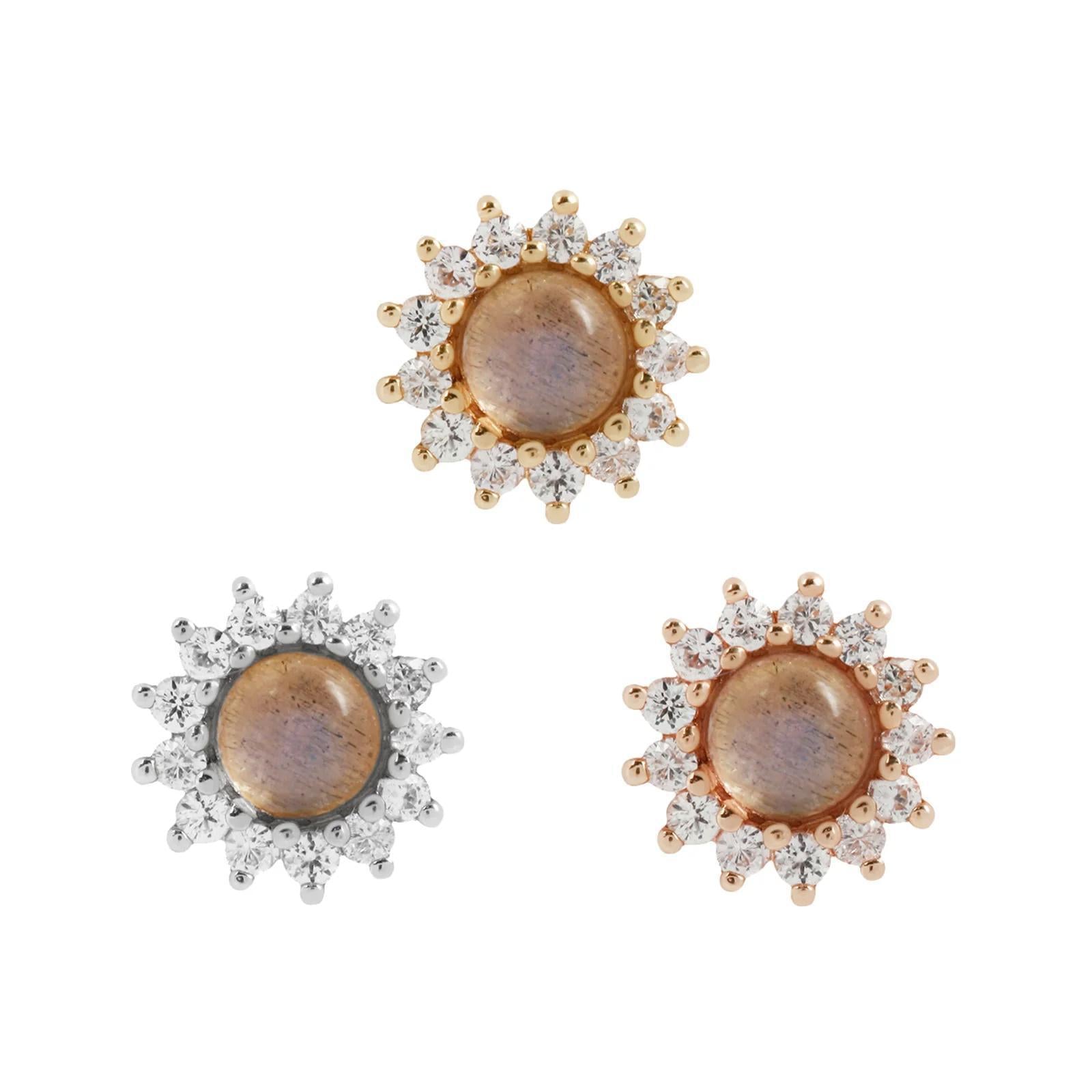 Buddha | 14k gold | Delphine | Labradorite + White Sapphire