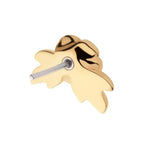 Invictus | 14k gold | Rose with Leaves