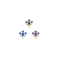 Buddha | 14k Gold | Oleander Threadless End | Lab-Grown Blue Sapphire