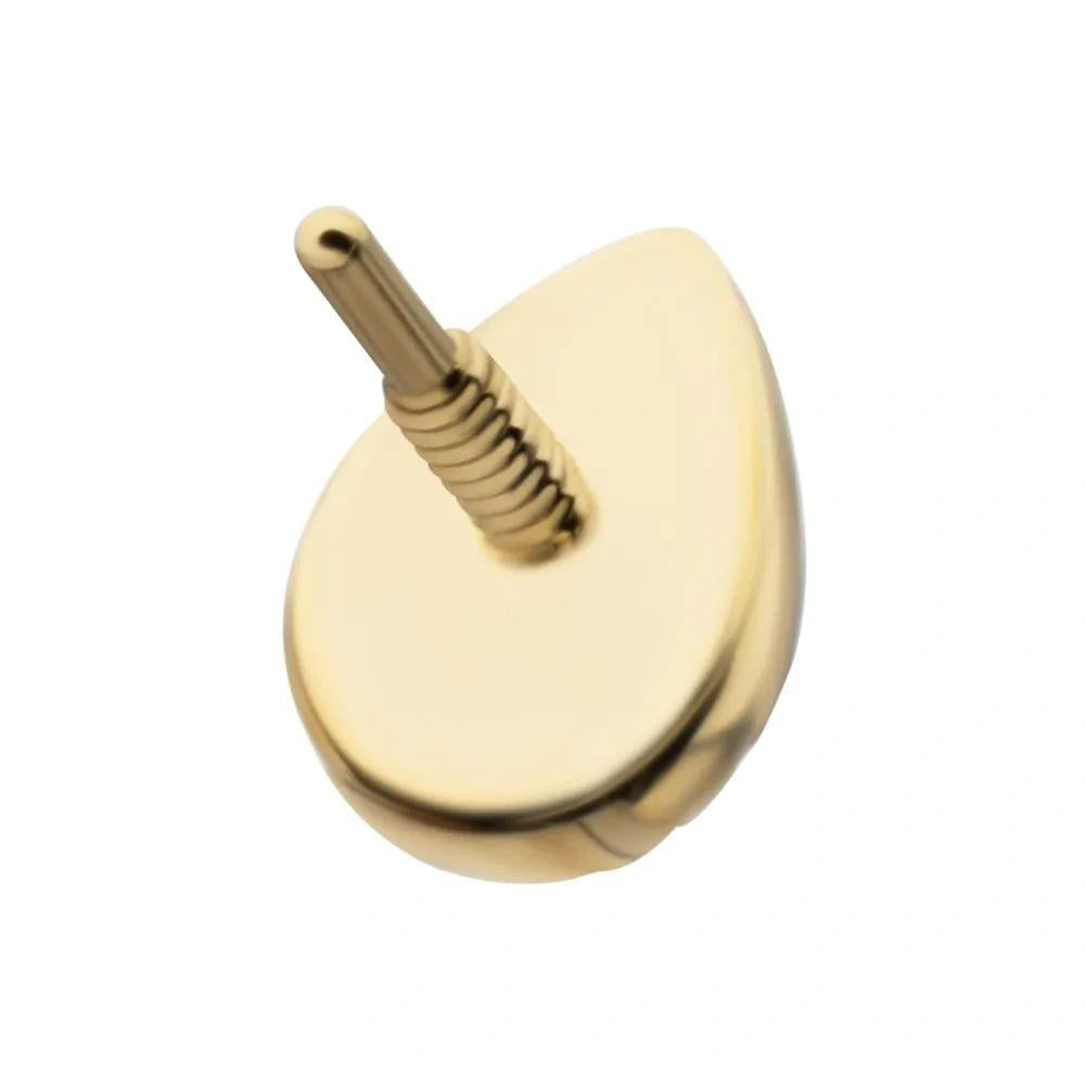 Invictus | 14k gold | Milgrain Teardrop | Synthetic White Opal