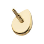 Invictus | 14k gold | Milgrain Teardrop | Synthetic White Opal