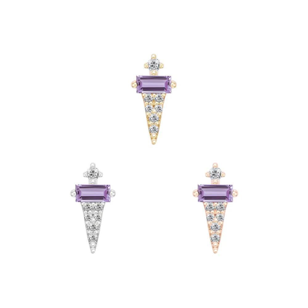 Buddha | 14k gold | Dystrikt | Amethyst + CZ