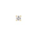 Buddha | 14k gold | Prong | White Diamond