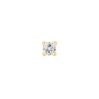 Buddha | 14k gold | Prong | White Diamond