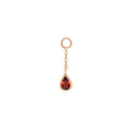 Buddha | 14k gold | Concorde Chain Charm | Garnet