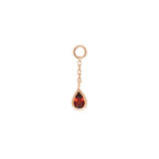 Buddha | 14k gold | Concorde Chain Charm | Garnet