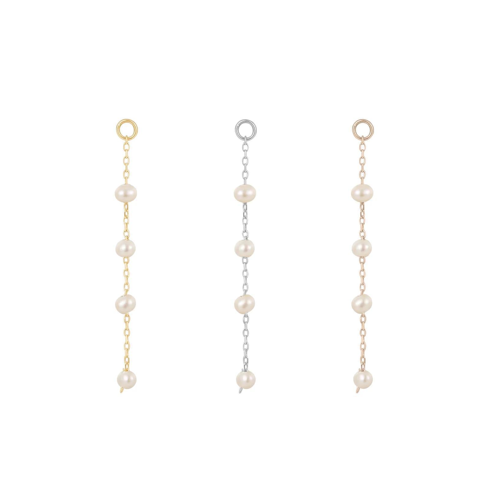 Buddha | 14k gold | 4 Bead Pearl Charm | Freshwater Pearl
