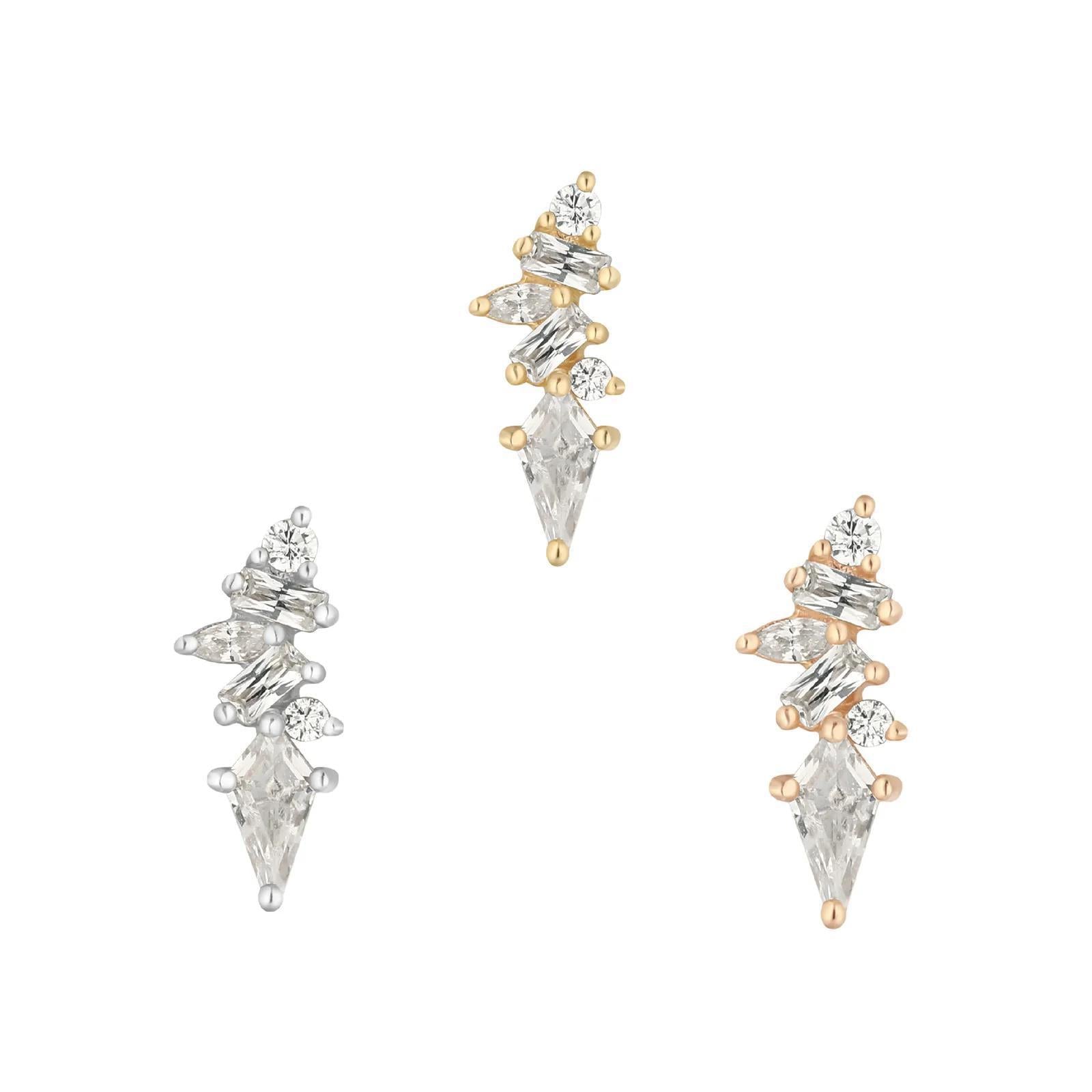Buddha | 14k gold | Mixt | Clear CZ
