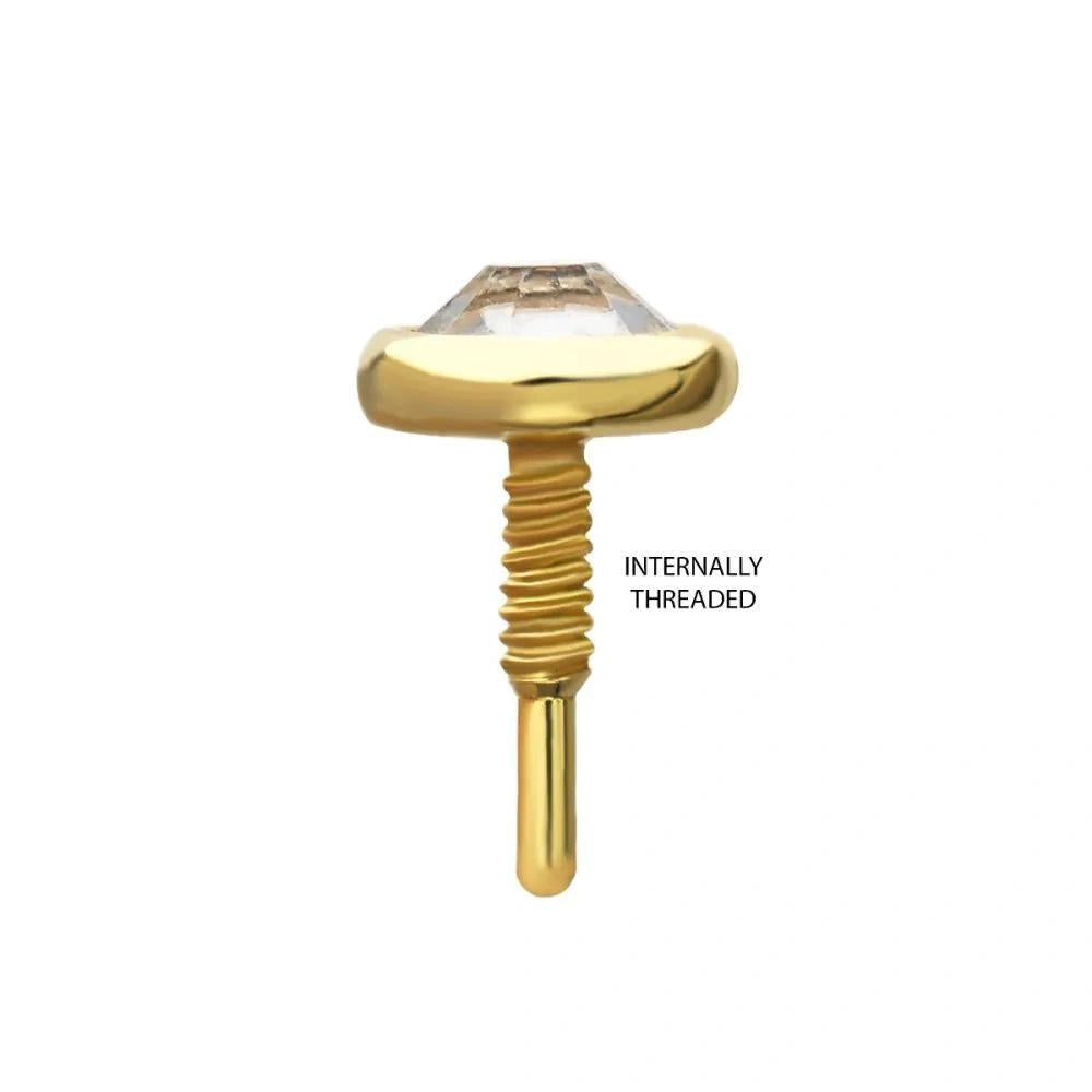 Invictus | 14k gold | 2mm Bezel | CZ