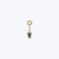 Tether | 14k gold | Linda Chain Charm | London Blue Topaz