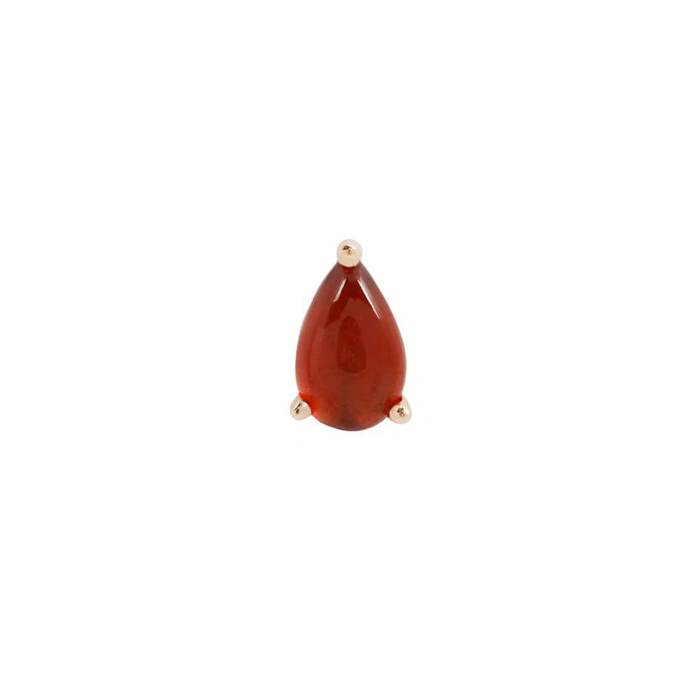 Buddha | 14k gold | Prong Pear | Garnet