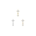 Buddha | 14k Gold | Fun and Games Threadless End | Cubic Zirconia