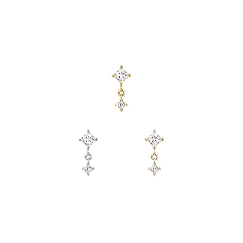 Buddha | 14k Gold | Fun and Games Threadless End | Cubic Zirconia