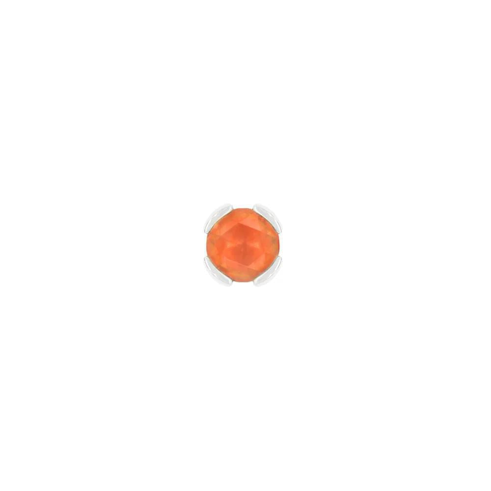 Buddha | 14k gold | Peekaboo | Sandblasted Orange Garnet