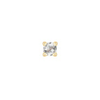 Buddha | 14k gold | Prong | Aquamarine