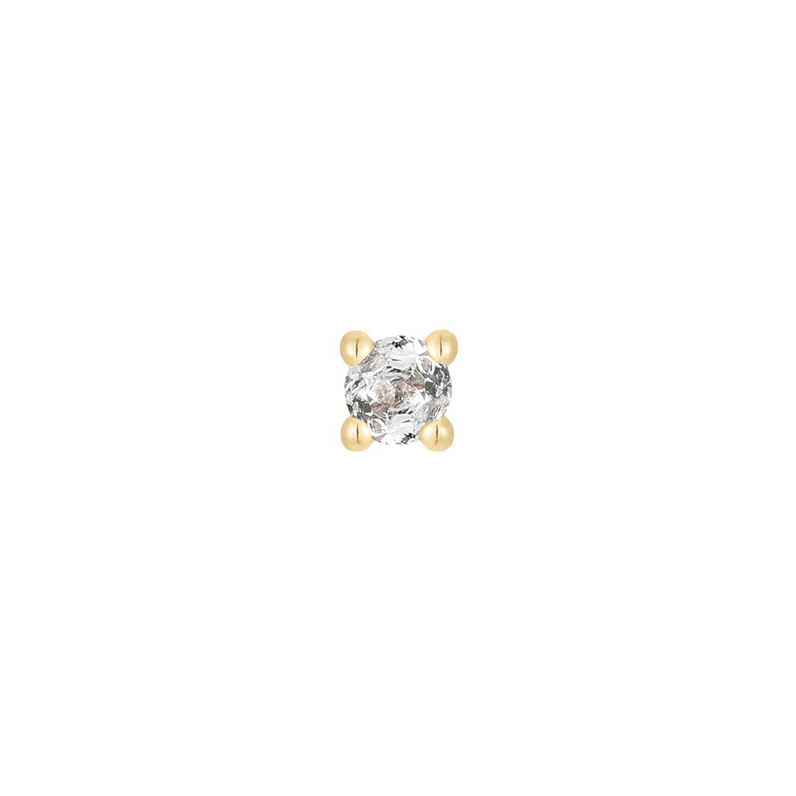Buddha | 14k gold | Prong | Aquamarine