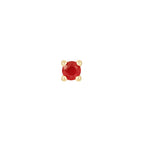 Buddha | 14k gold | Prong | Garnet