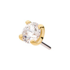 Invictus | 14k gold | Prong | Genuine Diamond