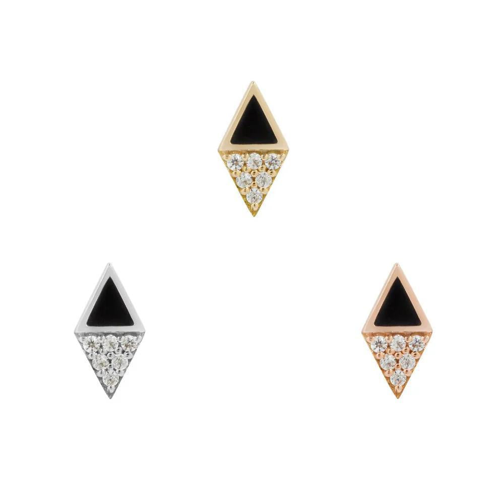 Buddha | 14k gold | Almost Famous | Black Spinel + CZ