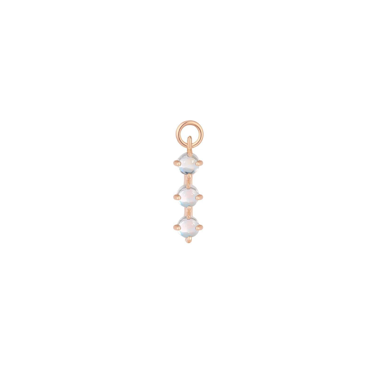 Buddha | 14k gold | XOXO Charm | Rainbow Moonstone