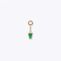Tether | 14k gold | Linda Chain Charm | Emerald