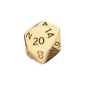 Invictus | 14k gold | 3D flat-back Dungeons & Dragons Dice