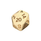 Invictus | 14k gold | 3D flat-back Dungeons & Dragons Dice